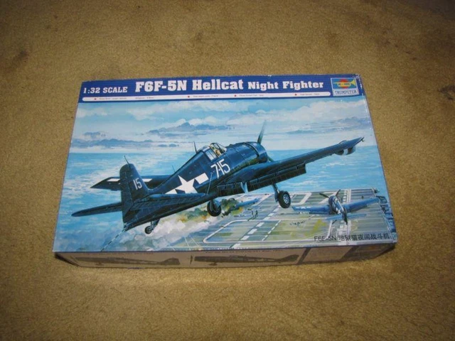 1:32 Scale Trumpeter F6F-5N HellCater Night Fighter Warcraft 02259 Plane Model