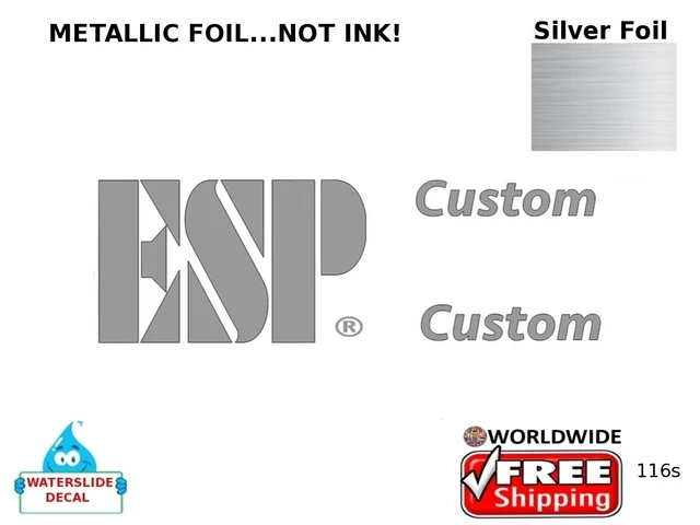 ESP CUSTOM GUITAR headstock Restoration decal waterslide 116s $12.00 ...