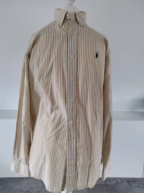 Polo Ralph Lauren, Herren Hemd Custom Fit, gestreift, Lang Arm, Gr. M