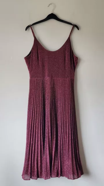 Whistles regina sparkle pleated dress hotsell