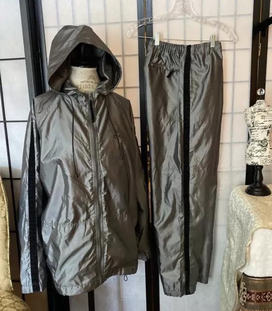Catalina VTG 70/80s Wom FuturisticAthletic/Wind Pants-M,Windbreaker-XL Track Set