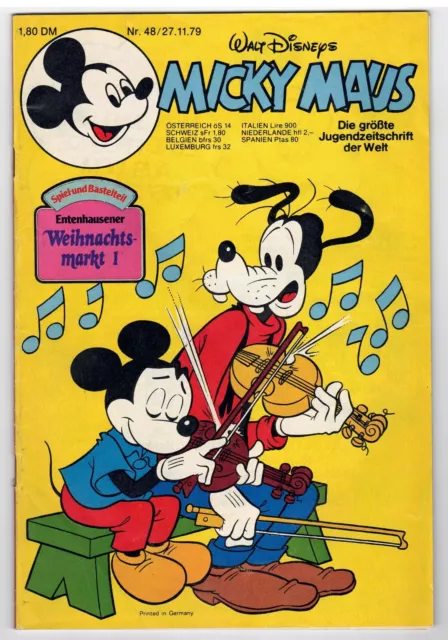 Walt Disneys Micky Maus Nr. 48 / 27.11.1979  - Original Comic Heft