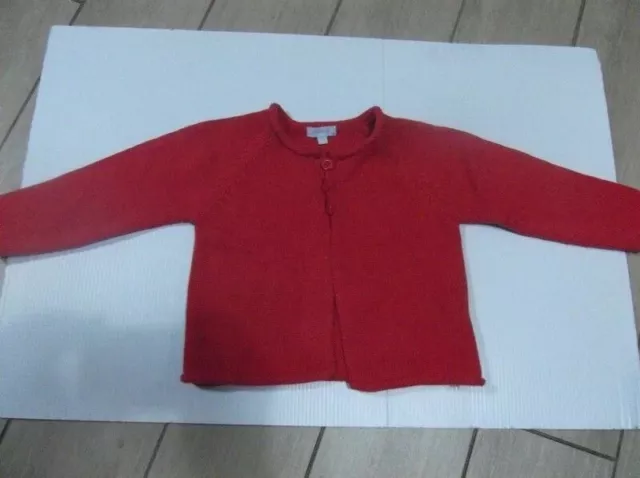 Veste rouge Tex Baby. Bon état, taille 18 mois.