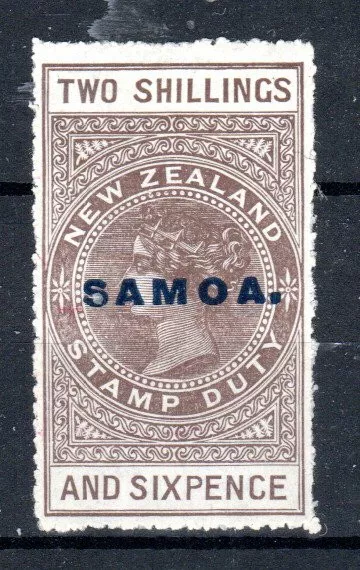 Samoa 1928 2s 6d Neuseeland Postal Steuermarken Opt Sg 166 Mlh