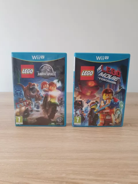 Nintendo Wii U LEGO games Jurassic world Lego Movie bundle good condition