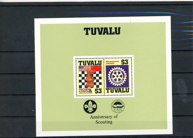 Tuvalu Block 14 I A postfrisch Schach #GB218