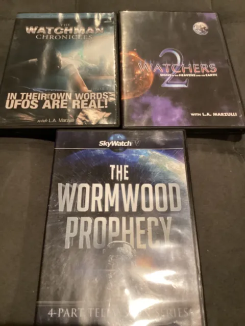“The Watchman Chronicles” & “Watchers 2” & “The Wormwood Prophecy” DVDS