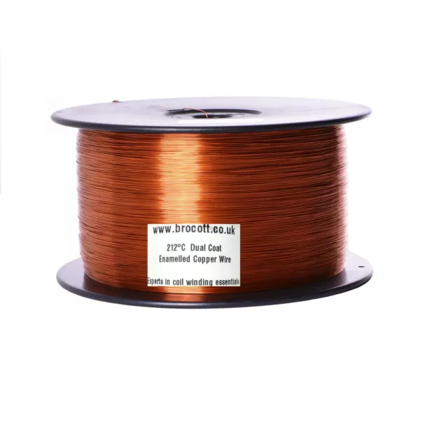 ENAMELLED COPPER WIRE 2kg SPOOL, MAGNET WIRE, COIL WIRE Select 0.40mm To 3.00mm