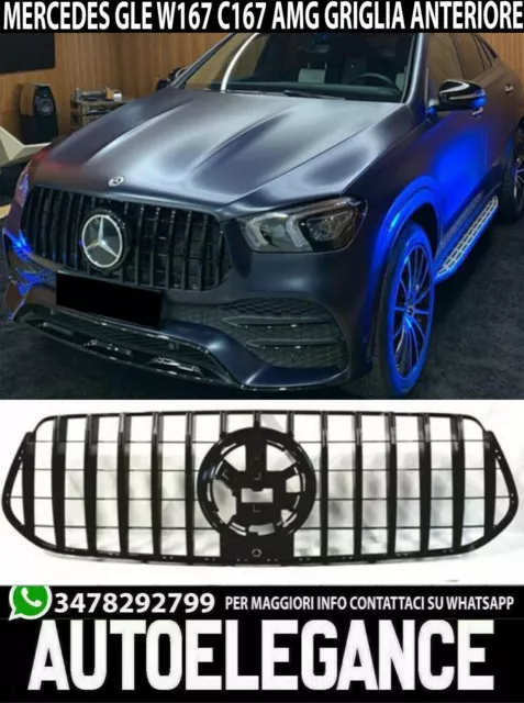 Parrilla Delantera Mercedes Gle W167 C167 2019+ Parrilla Delantera Perfiles Amg