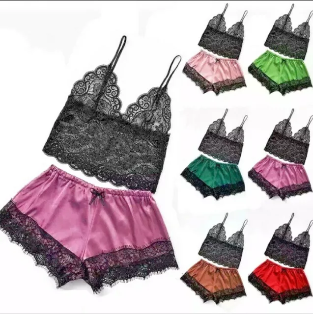 Women Ladies Night Dress Hot Sexy Lingerie Sleepwear  Babydoll Lace Set