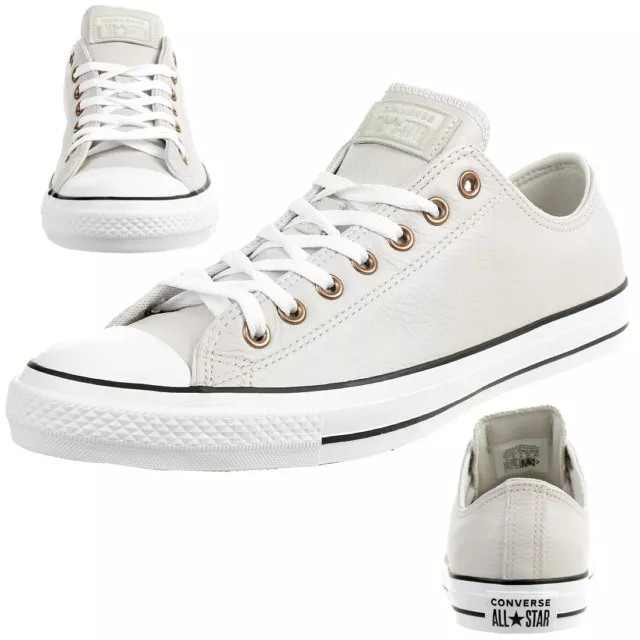 Converse CTAS OX Chucks Chaussures en Cuir Baskets Unisexe C165194C Gr. 36,5