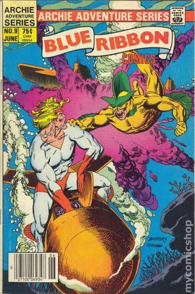 Blue Ribbon Comics #9 VF 1984 Stock Image