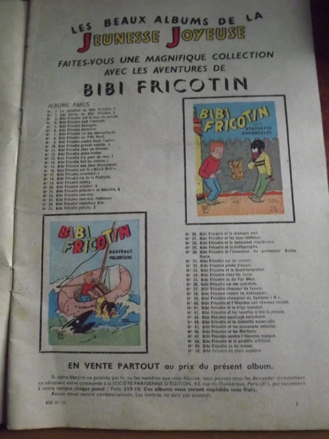 BIBI FRICOTIN CHASSE le Yéti , Lortac/Lacroix ( 01/1961 , S.P.E ) EUR 1 ...