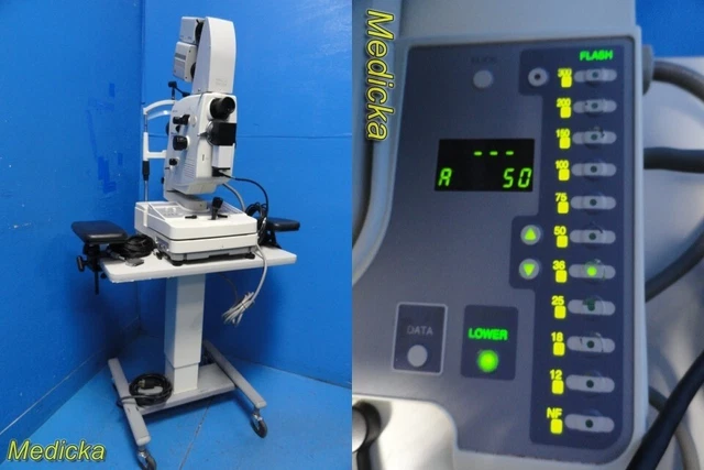 Topcon TRC-50EX Retinal Camera W/ AIT-11 Adjust Instrument Table, TL210D~31091
