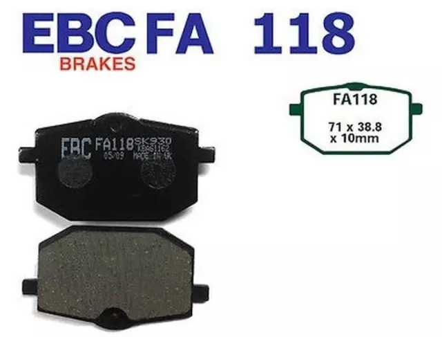 EBC Bremsbeläge FA118 für Yamaha XT 600 H N Z 2KF 2NF 55W 1VJ 3AJ