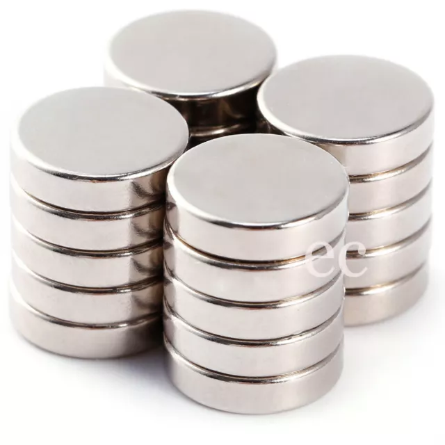 12mm x 5mm Very Strong 12 Dia 5mm Thick Neodymium Circular Disc Round Magnets