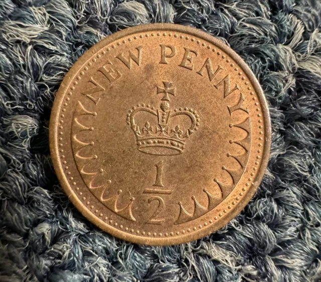 19x British  1/2p Coins