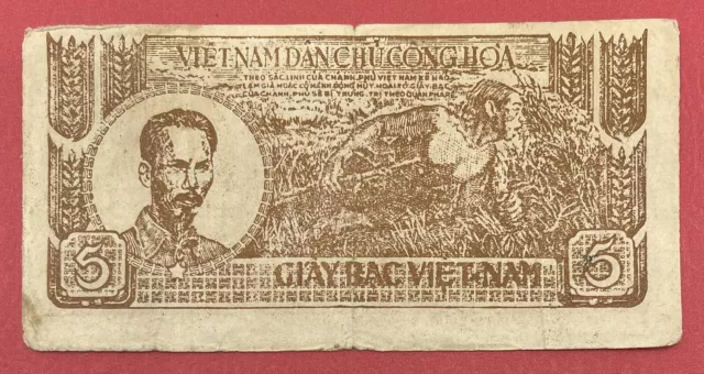 Vietnam 5 Dong 1948 Pick# 17a VF-XF. #PL1861