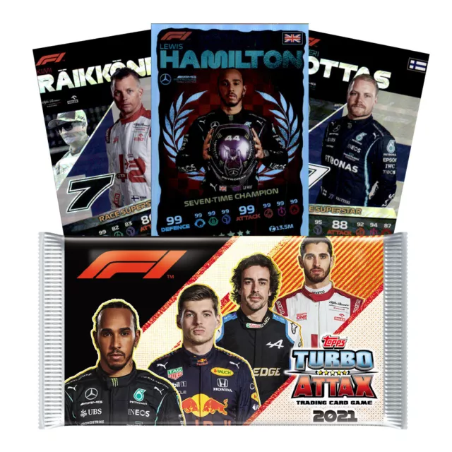 Topps Turbo Attax 2021 Formel 1 Trading Cards 151-254 & HC + Limitierte Karten