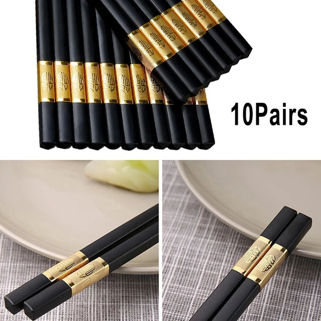 Essstäbchen Küche Adapter 10 Paare Montage Rutschfest Zubehörteil Fiberglas
