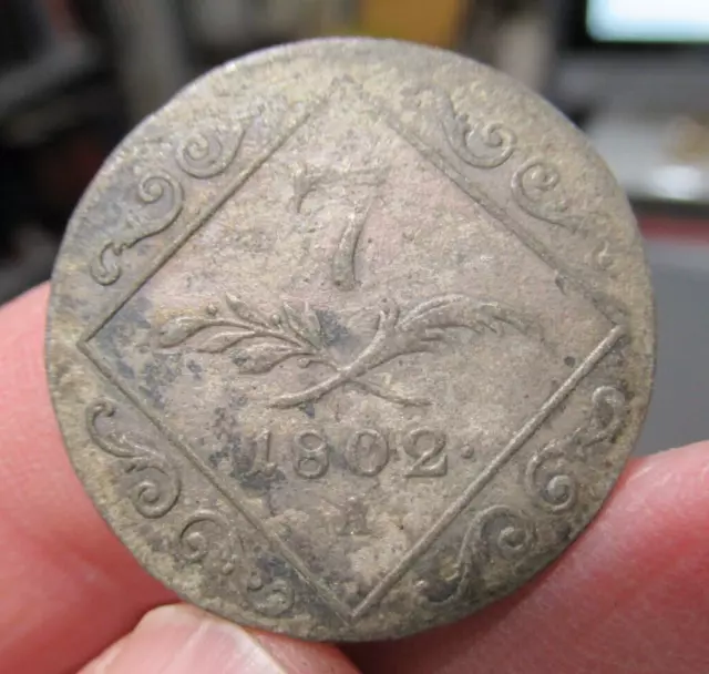 1802-A AUSTRIA Emperor Franz Józef II ANTIQUE Silver 7 Kreuzer Austrian Coin