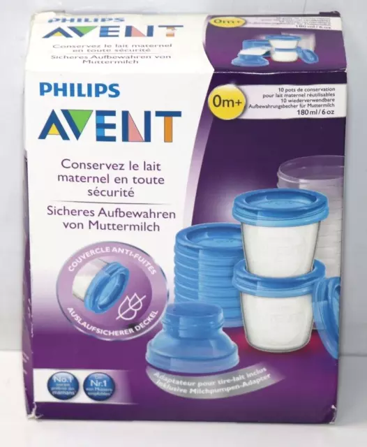 Philips AVENT SCF618/10 Aufbewahrungssystem für Muttermilch,Becher inkl. Deckel