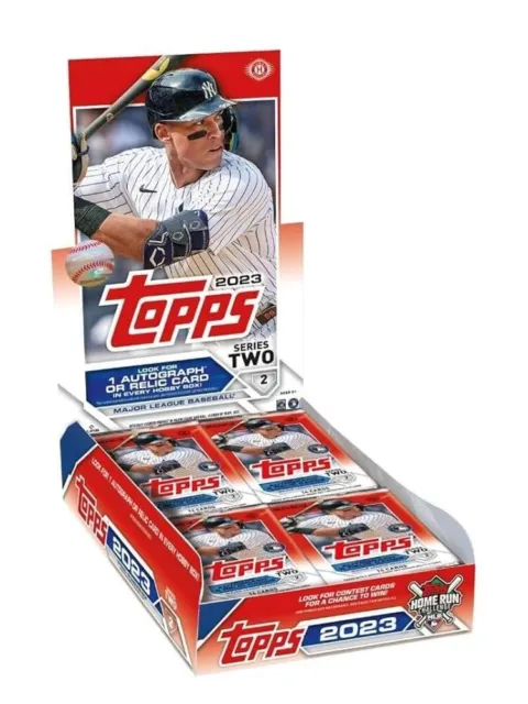 2023 Topps Baseball Series 2 Hobby Box New Sealed Cards 24 Packs 1 Auto or Relic