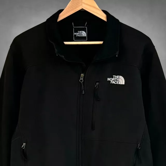 The North Face Apex Bionic 3 Jacket Men's Medium Black Full Zip Soft Shell