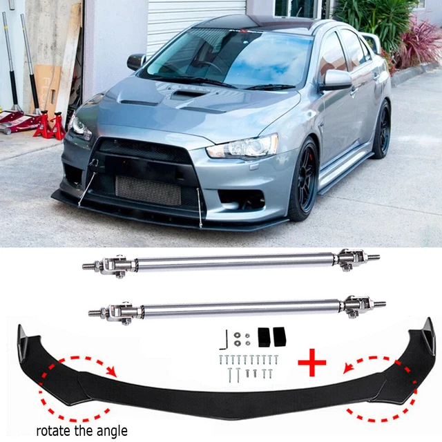FOR MITSUBISHI LANCER Evo X Front Bumper Lip Spoiler Splitter Kit