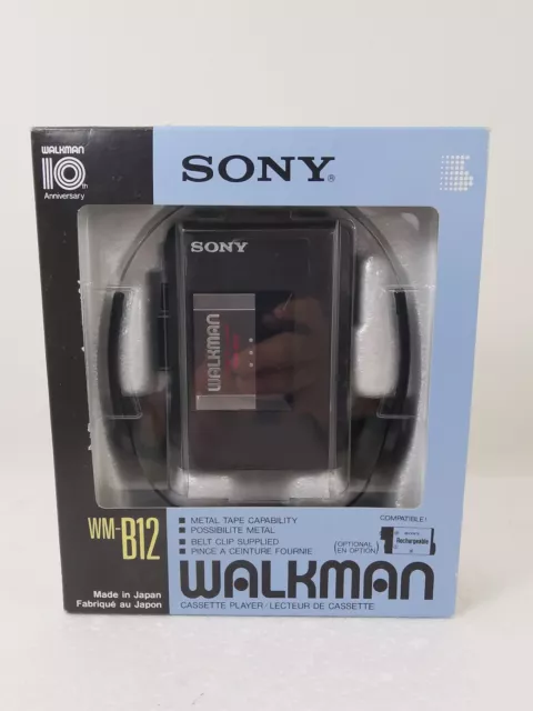 Sony Walkman WM-B12 Vintage Cassette Player  Made in Japan