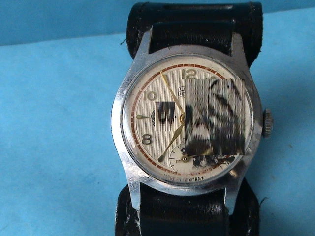 Montre-bracelet Militaire Vintage Style Seconde Guerre Mondiale - Laiton Rond Avec Boussole