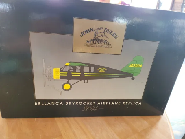 John Deere 1930 Bellanca Skyrocket JD2004 Toy Airplane Replica 1/48 Scale