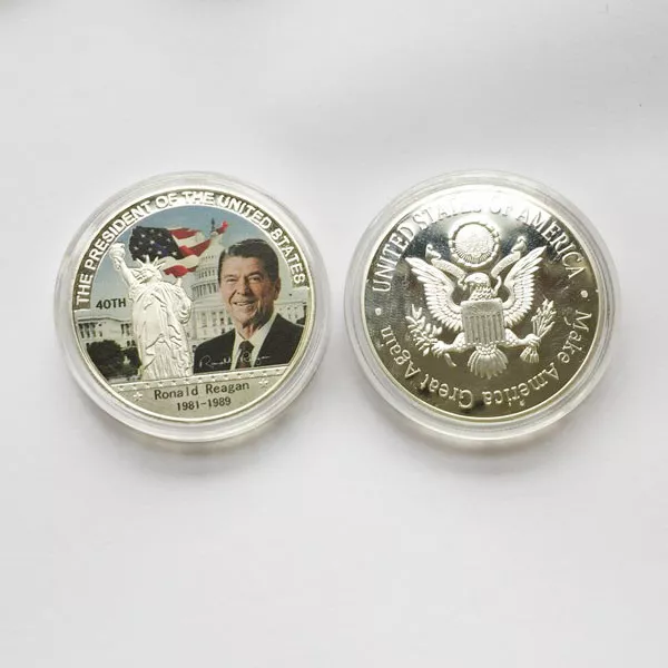 40th President Ronald Reagan Eagle Commemorative Coin Make America Great Again