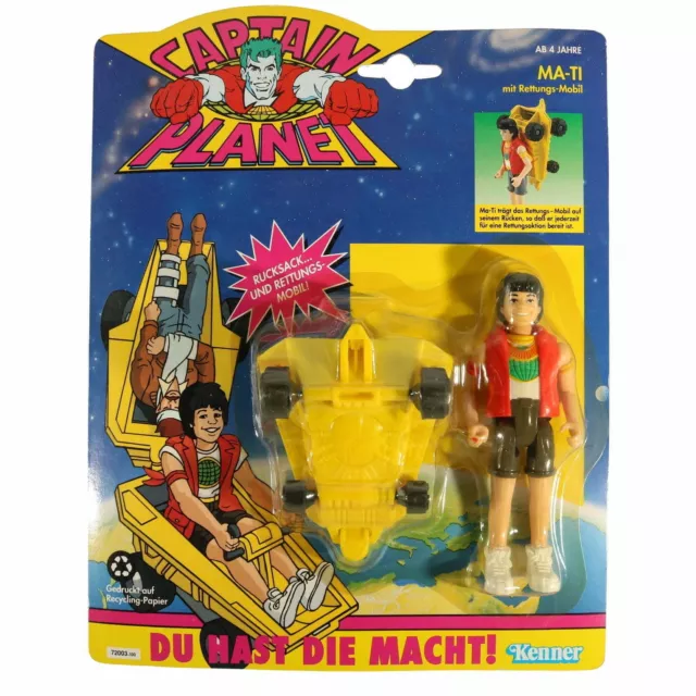 KENNER CAPTAIN PLANET - Ma-Ti (with rescue mobile) - MOC (German) £152.59 -  PicClick UK