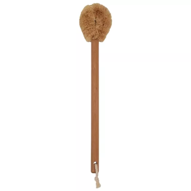 Updated Modern Version Toilet Bowl Brush, Natural Coconut Fiber Brush Head andh