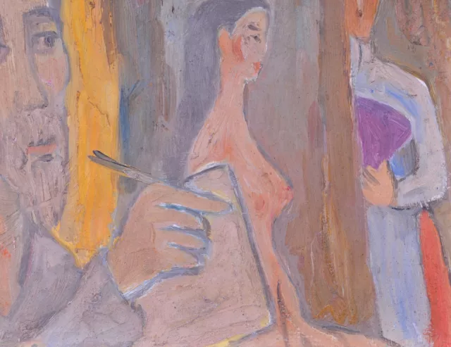 Bui Xuan Phai (1920-1988): Self portrait with a female nude,