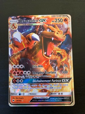 Carte Pokémon : Dracaufeu GX 20/147 Soleil & Lune Ombres Ardentes FR