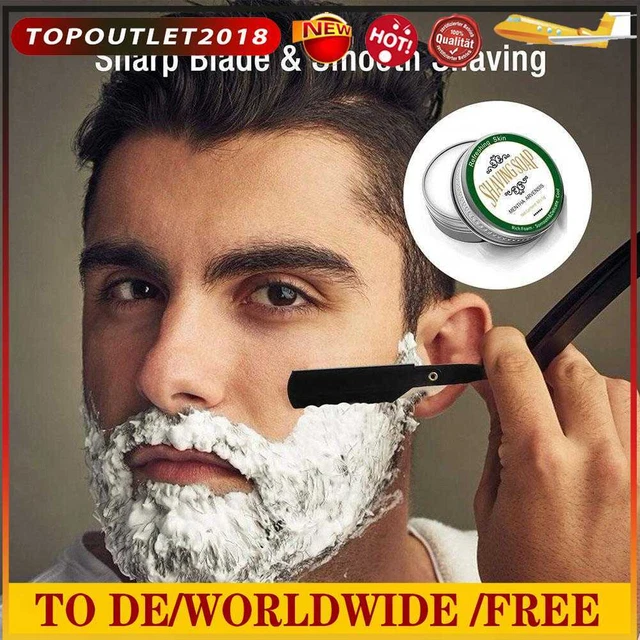 Acondicionador de barba 60 g crema de afeitar crema de limpieza facial con aroma como nuevo para hombre