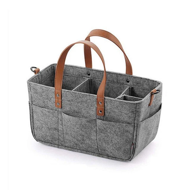 Baby Felt Storage Nursery Organizer Basket Diaper Bag Kids Storage Carrier