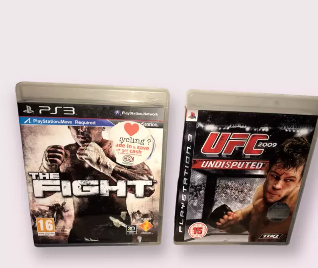 2x PLAYSTATION 3 GAMES The Fight & UFC 2009 Undisputed only £5!