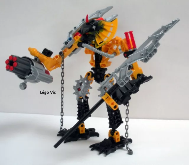 Lego 8912 Bionicle Toa Mahri Hewkii robot complet de 2007 + notice -NN10