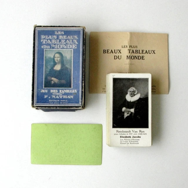 Jeu De Cartes Ancien 1900 - 8 Familles Culinaires - David à Paris - Rare