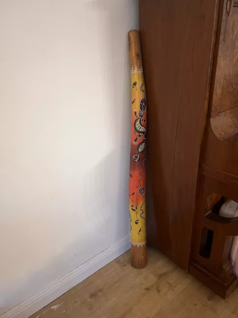 Hand Made Painted Didgeridoo Traditional Aboriginal Indigenous Instrument 1.2m