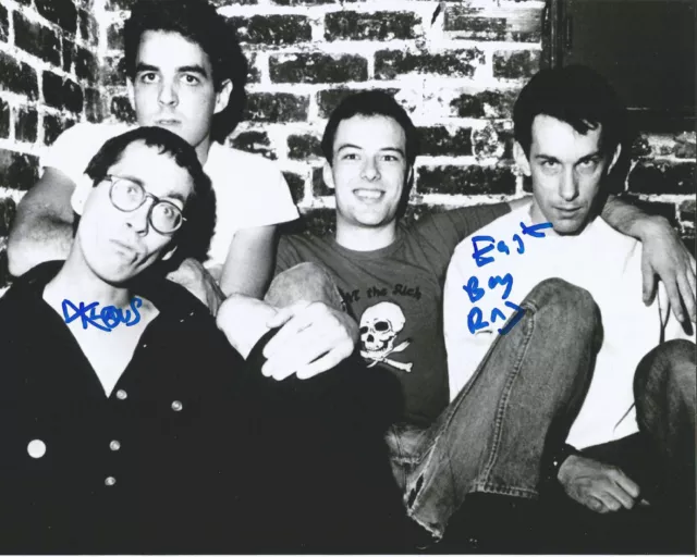 DEAD KENNEDYS GROUP HAND SIGNED AUTHENTIC AUTOGRAPH 8X10 PHOTO w/COA PROOF X2