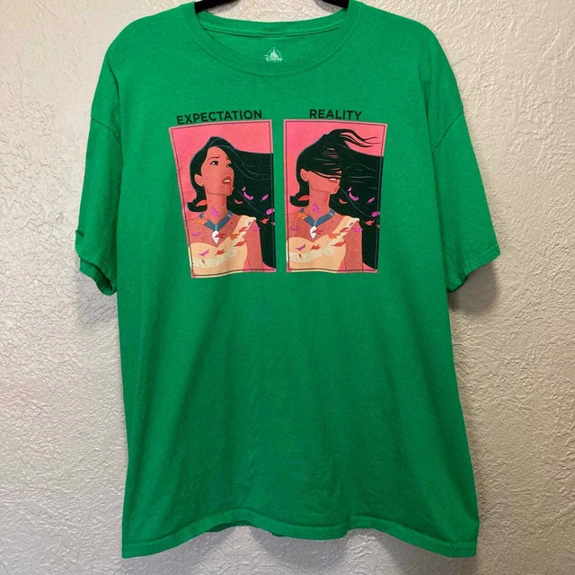 Walt Disney World Green Pocahontas Graphic T-Shirt Size XL