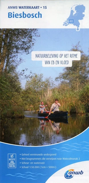 Biesbosch 1:50 000 Waterkaart