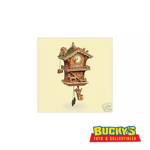 The Workshop Clock 2006 Hallmark KOC Magic Ornament Cuckoo Clock Santa Reindeer