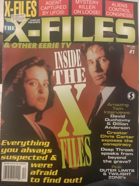Starlog Presents The X-Files & Other Eerie TV Magazine Issue #1 Dec 1995