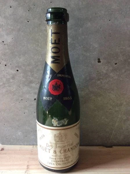 Vintage '55 Moe Half Empty Wine Bottle