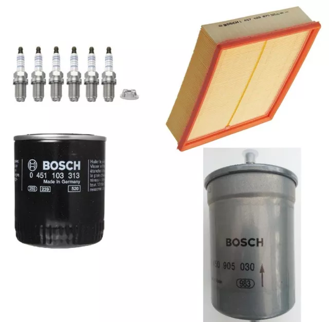 Service Kit Fits VW Passat 3B2 3B5 2.8 V6 Bosch Air Oil Fuel Filter Spark Plugs